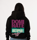 DOMI NATE HOODIE BLACK&WHAITE