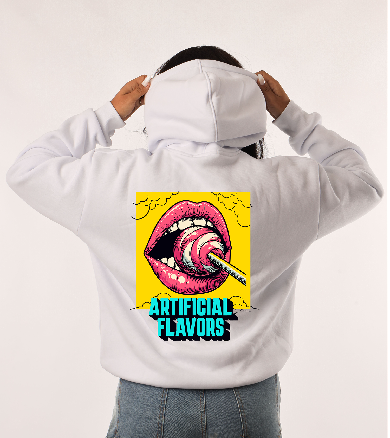 Lips with lollipop HOODIE